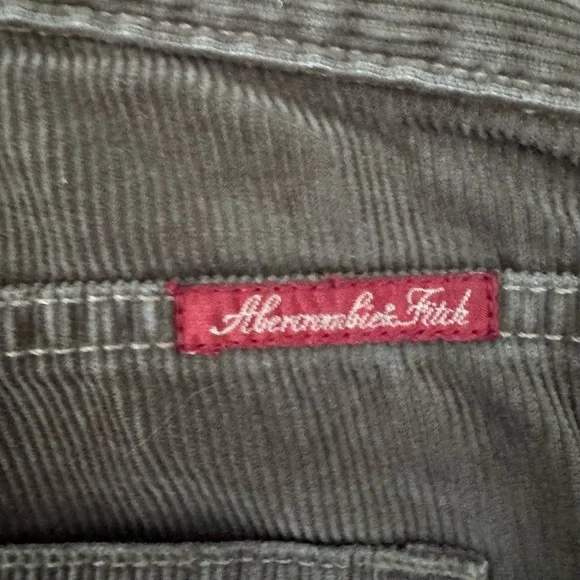 NWT Vtg RED TAG Abercrombie & Fitch Corduroy Flare Pants Y2K Deadstock Brown 2 - Picture 5 of 13